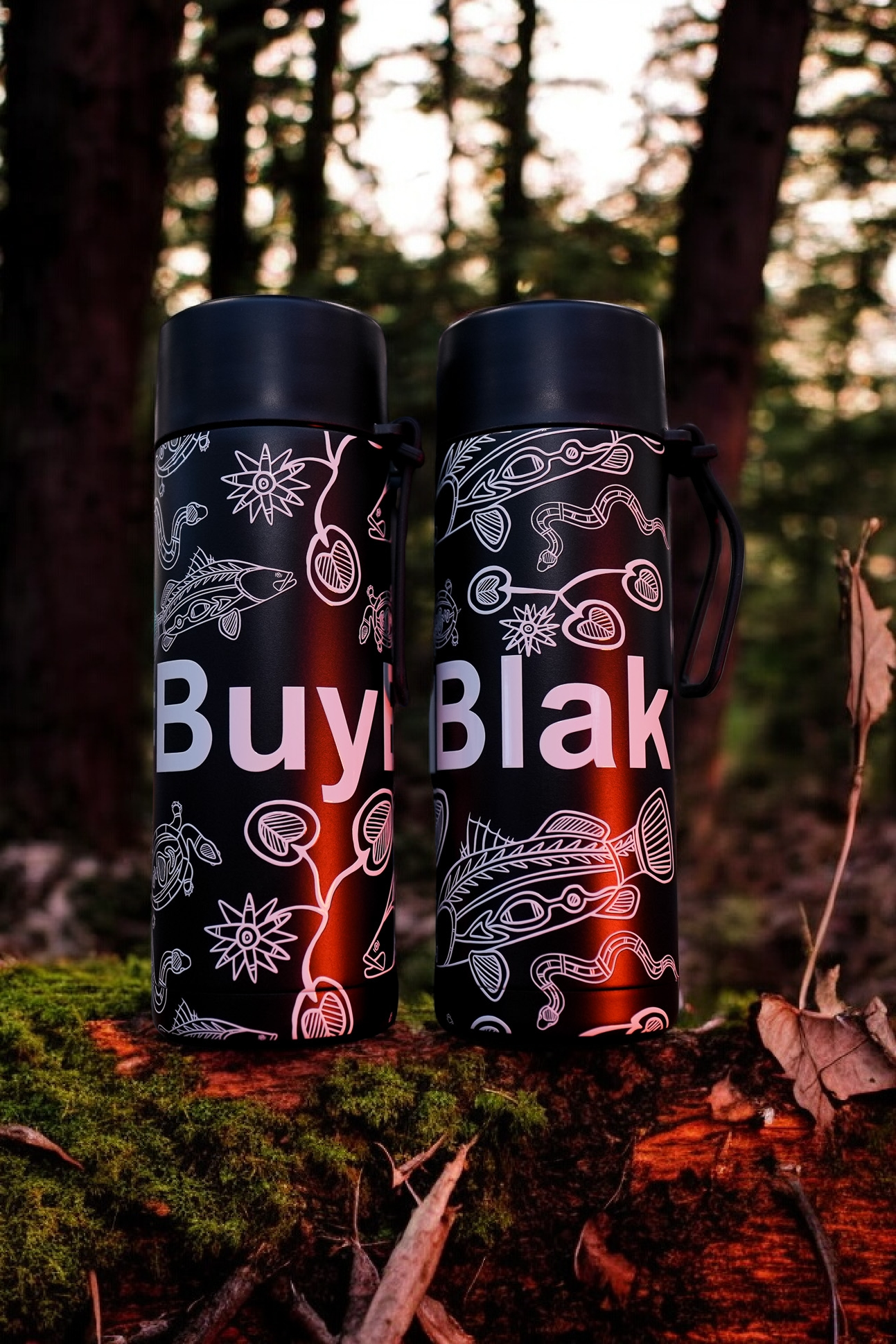 Buy Blak Stainless Steel Water Bottle