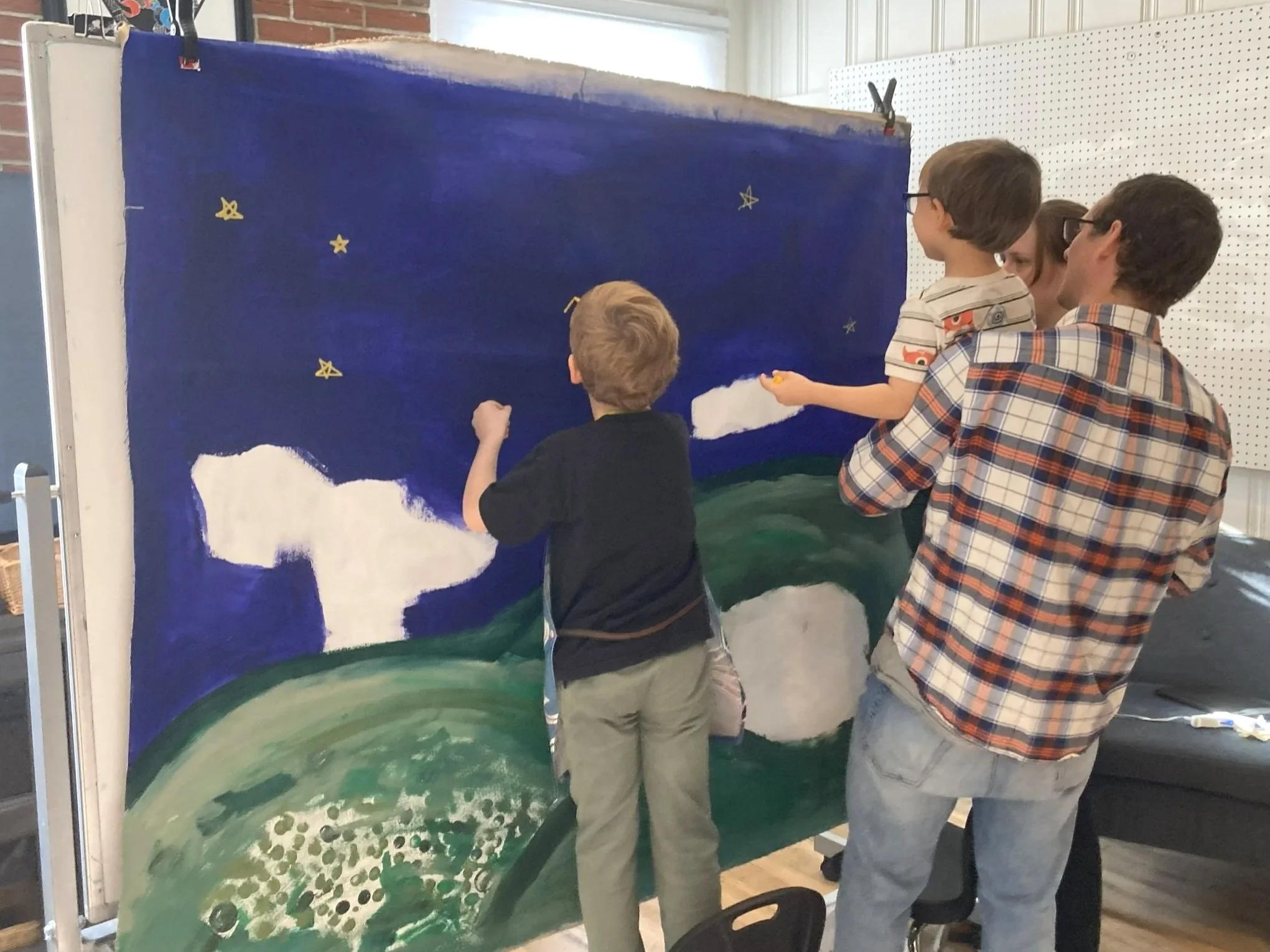 Christmas Eve Service and Pageant (feat. back drops painted by Trinity's MMMakers)