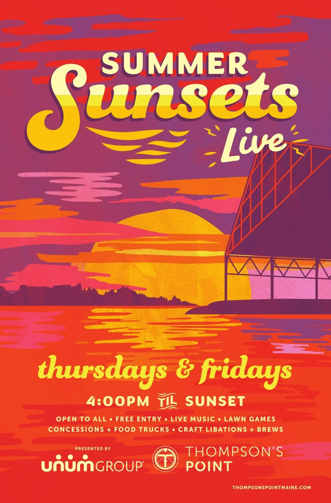 Summer Sunsets at Thompson's Point 