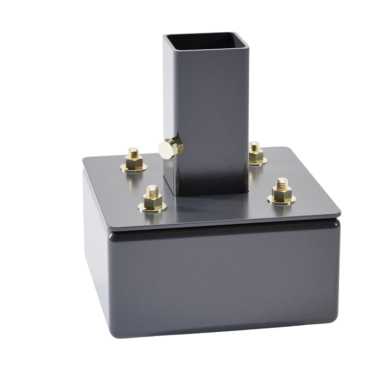 Tent Ballast connector.  Steel construction tent ballast adaptor