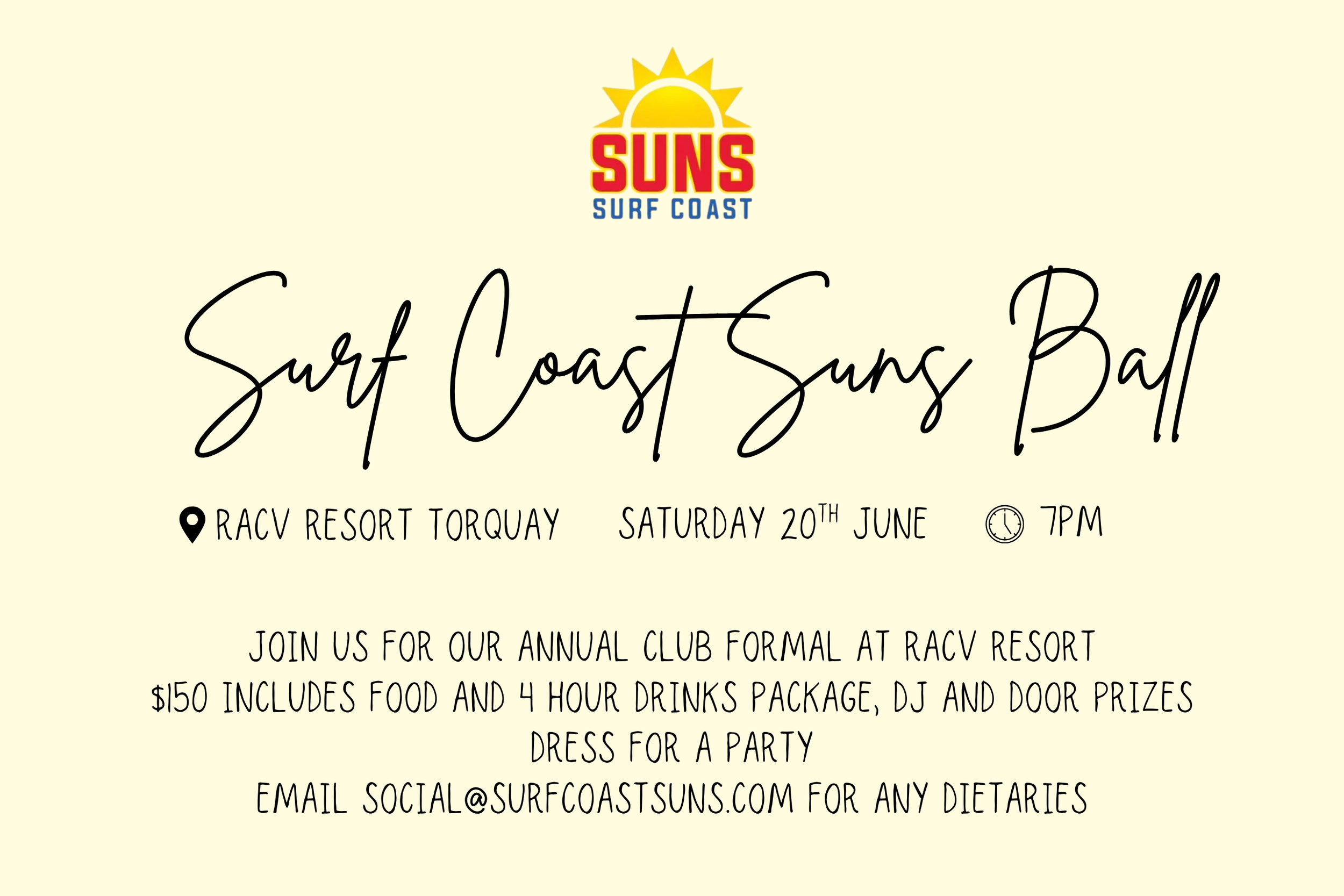 Surf Coast Suns Ball