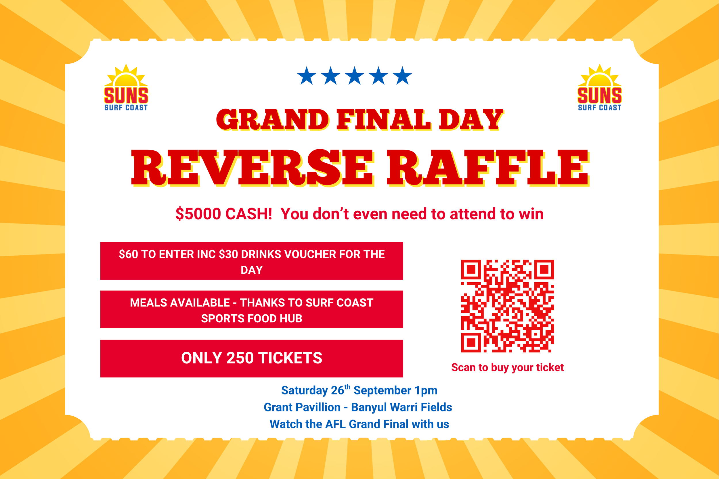 Grand Final Day Reverse Raffle