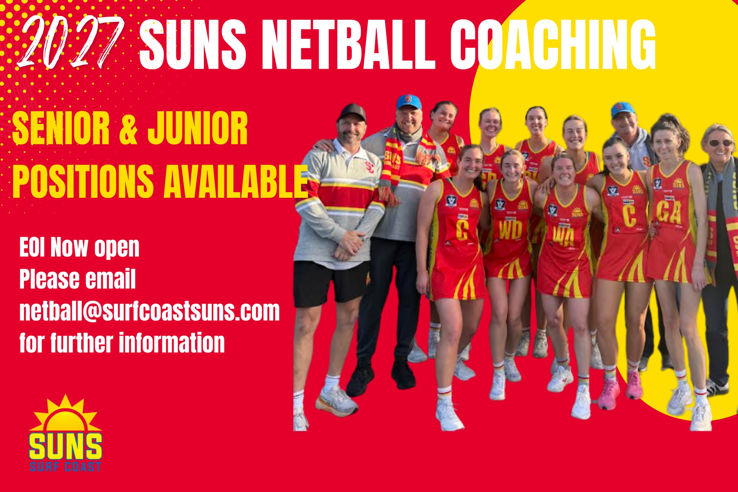 2027 Netball-EOI for Coaches now open 