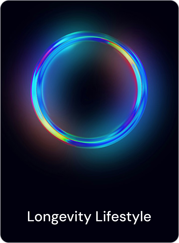 A woman with blonde hair and blue eyes is partially submerged in water, with water droplets on her face, looking intently into the distance, promoting a longevity lifestyle.