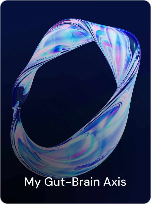 A woman with long dark hair walking outdoors on a sunny day, smiling with eyes closed, wearing a gray t-shirt.