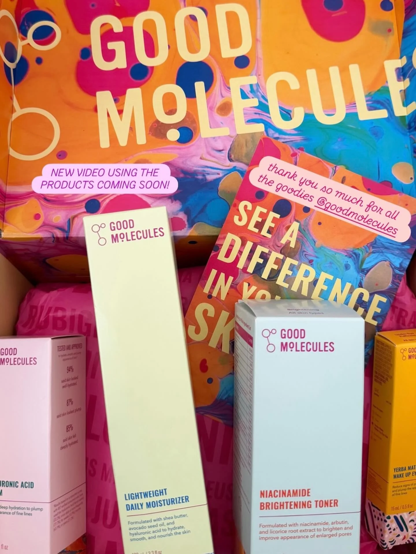 @goodmolecules sharing the love to our Gen Z lifestyle + viral takes creator @cainterlude 💖 vid coming soon
&bull;
&bull;
&bull;
#goodmolecule #lifestyle #explore #influencer #marketing #beauty #skincare #pr #prpackage #creator