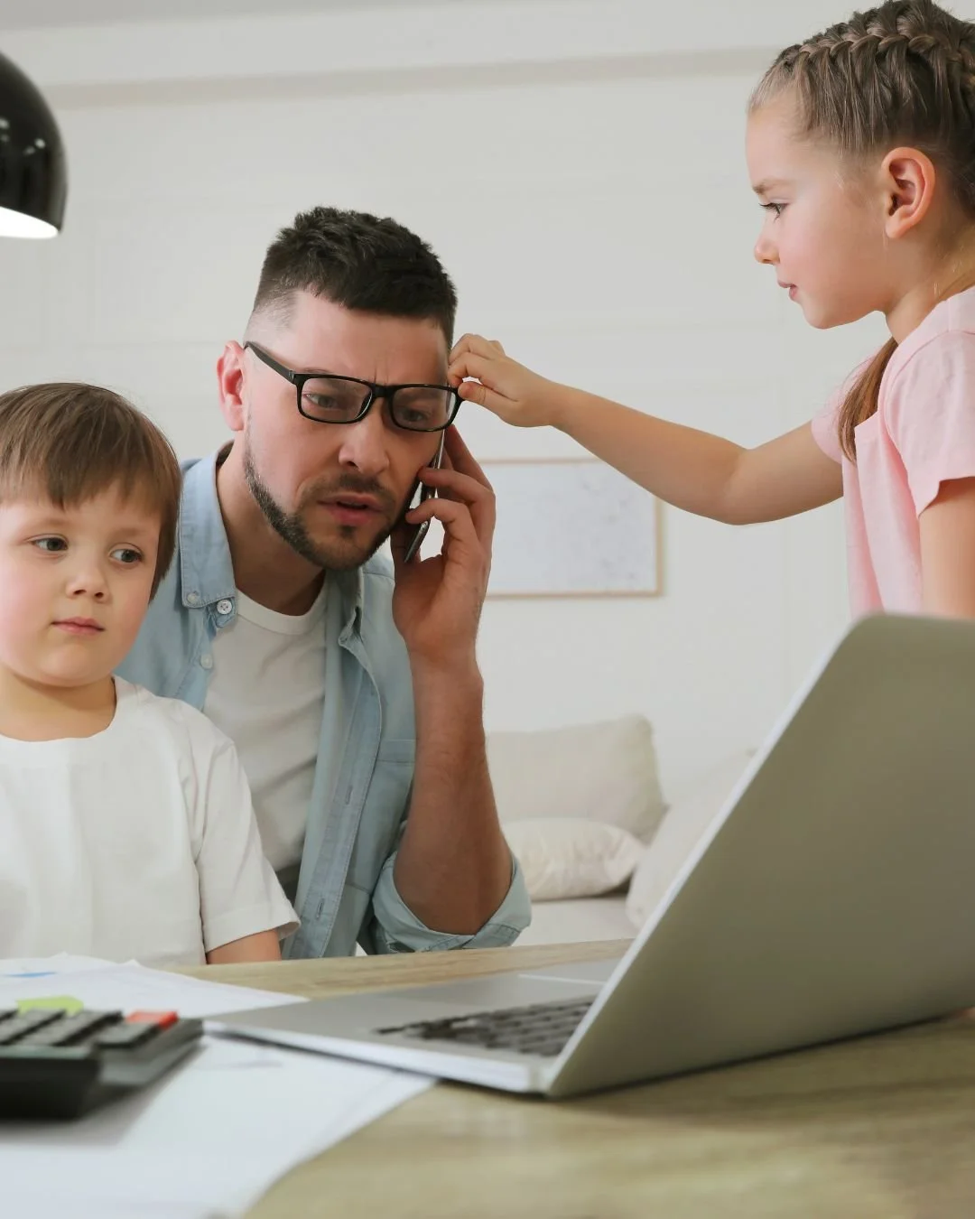 Exhausted parent trying to manage daily demands while still depleted from years of COVID stress