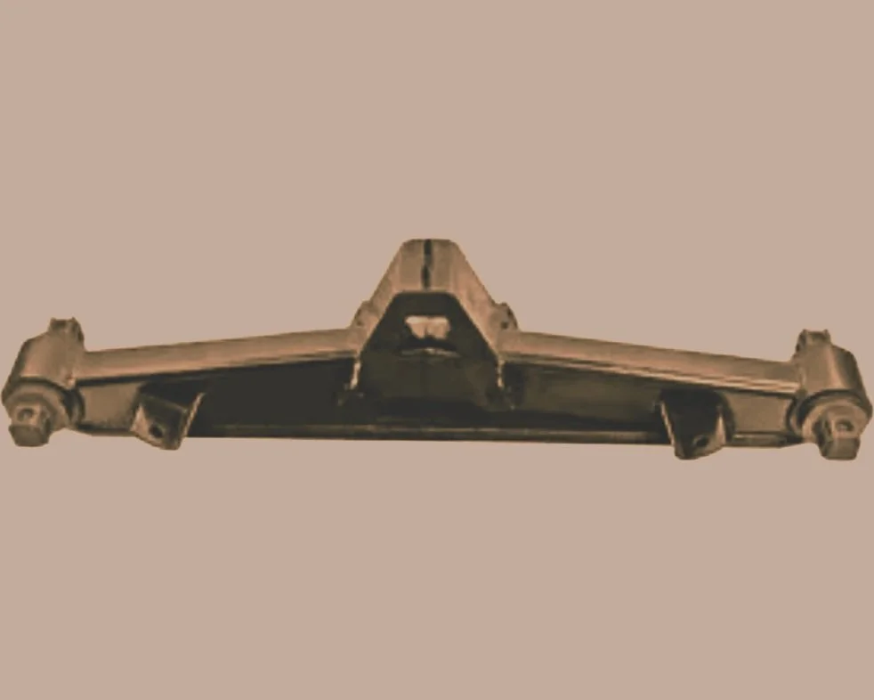 Heavy-duty rubber walking beam arm manufactured by Nixon’s Rubber Moulding in Trinidad and Tobago for trucks and industrial equipment.
