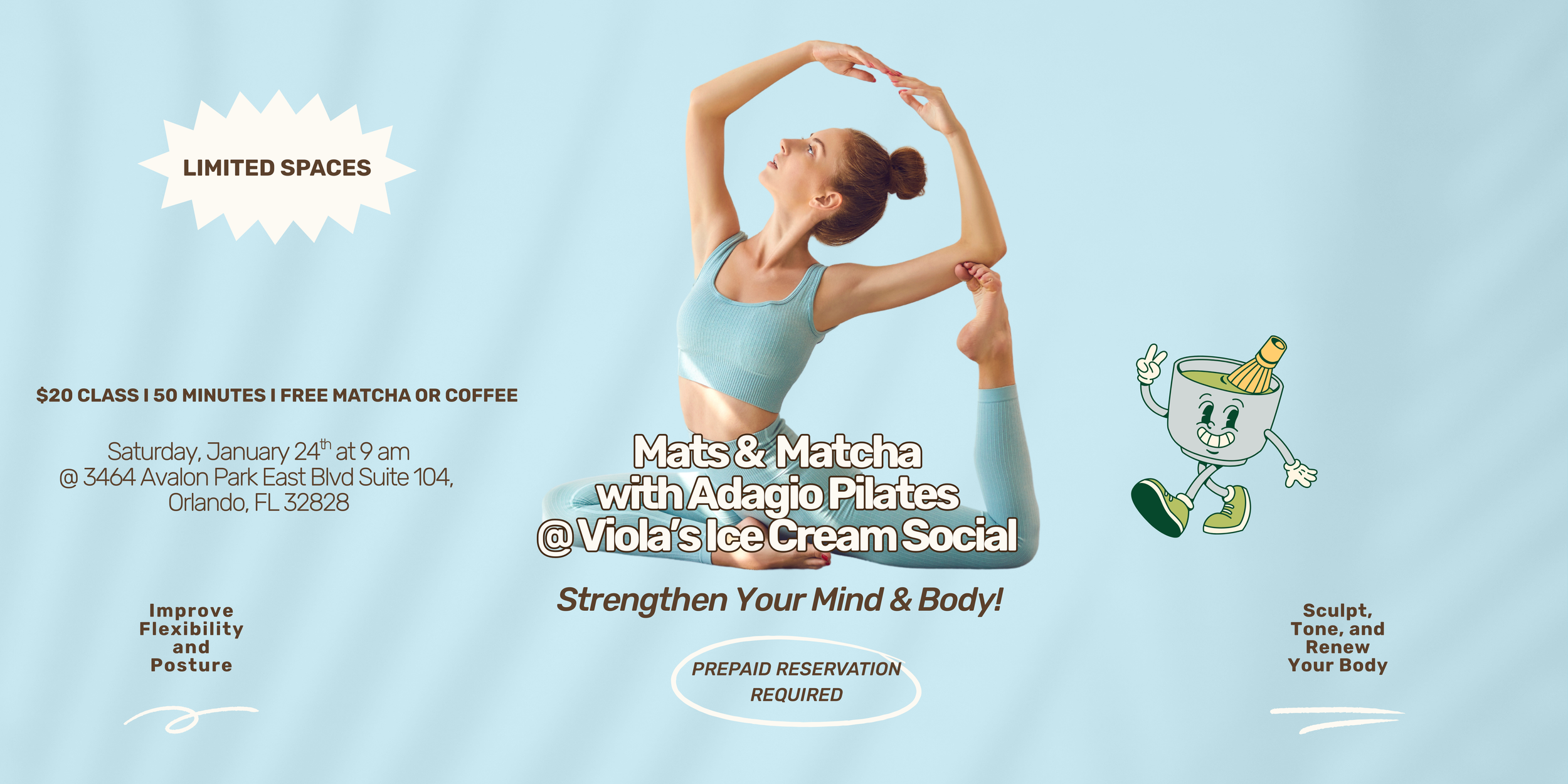 Mats &amp; Matcha with Adagio Pilates