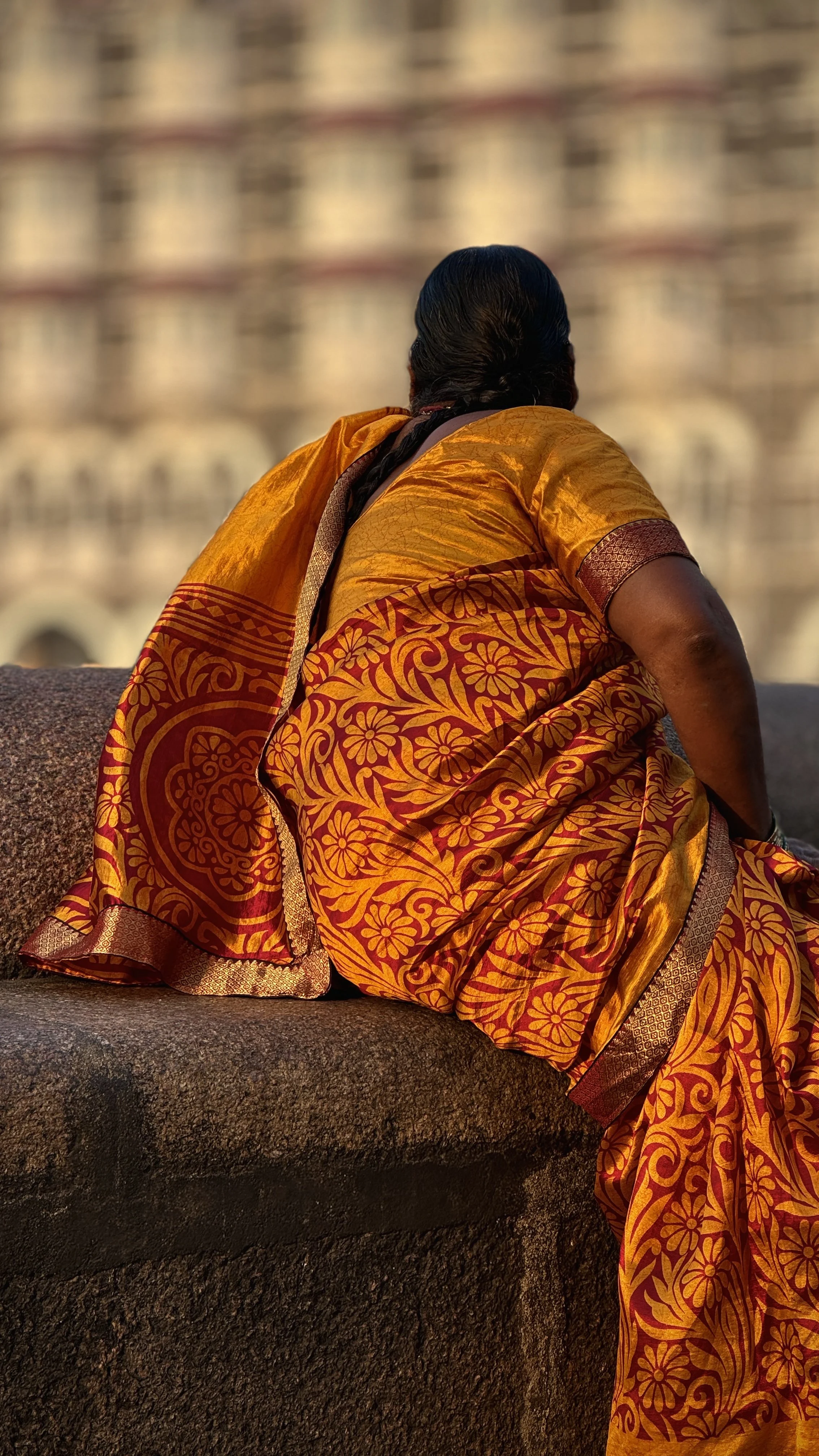  staring intently over the parapet 