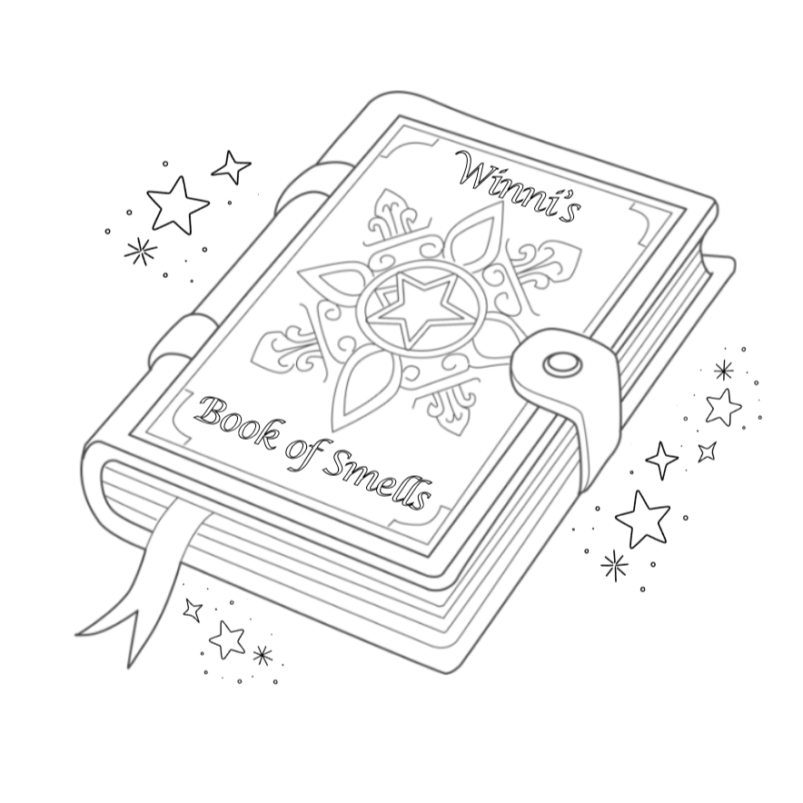 FREE "Winni's spell book" colouring page