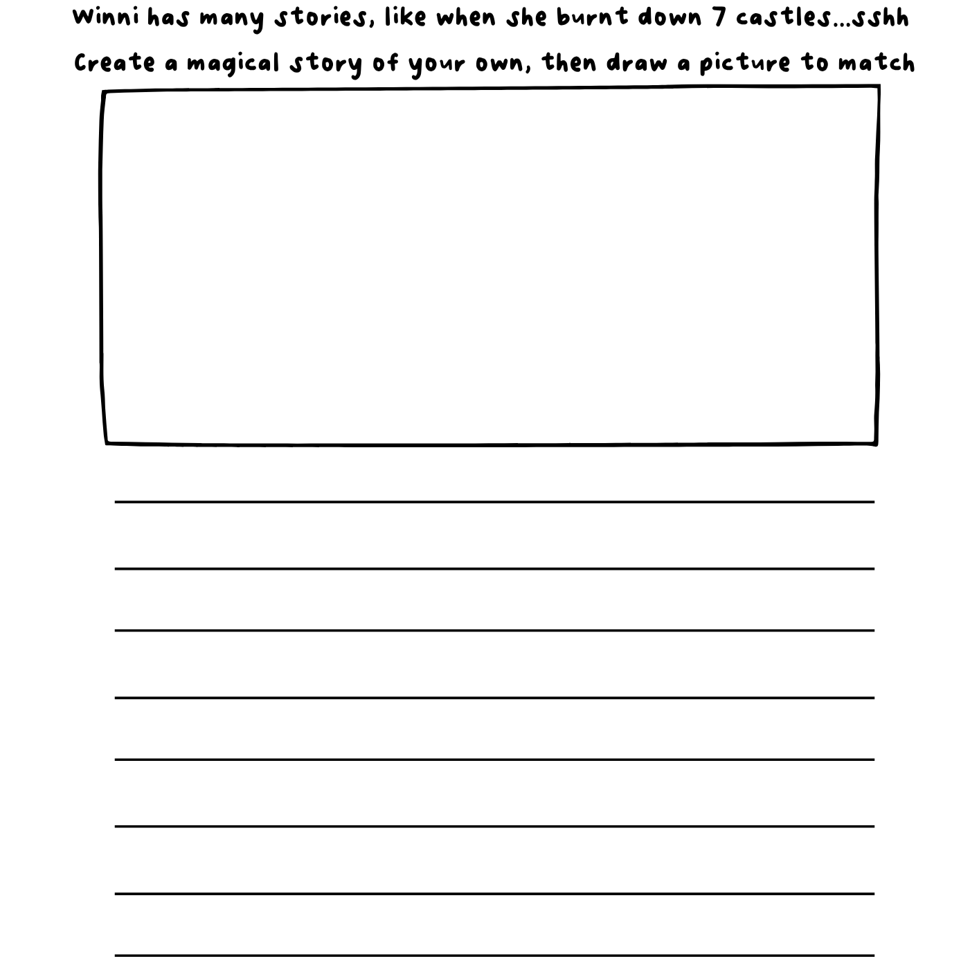 FREE "Magical story" Activity page
