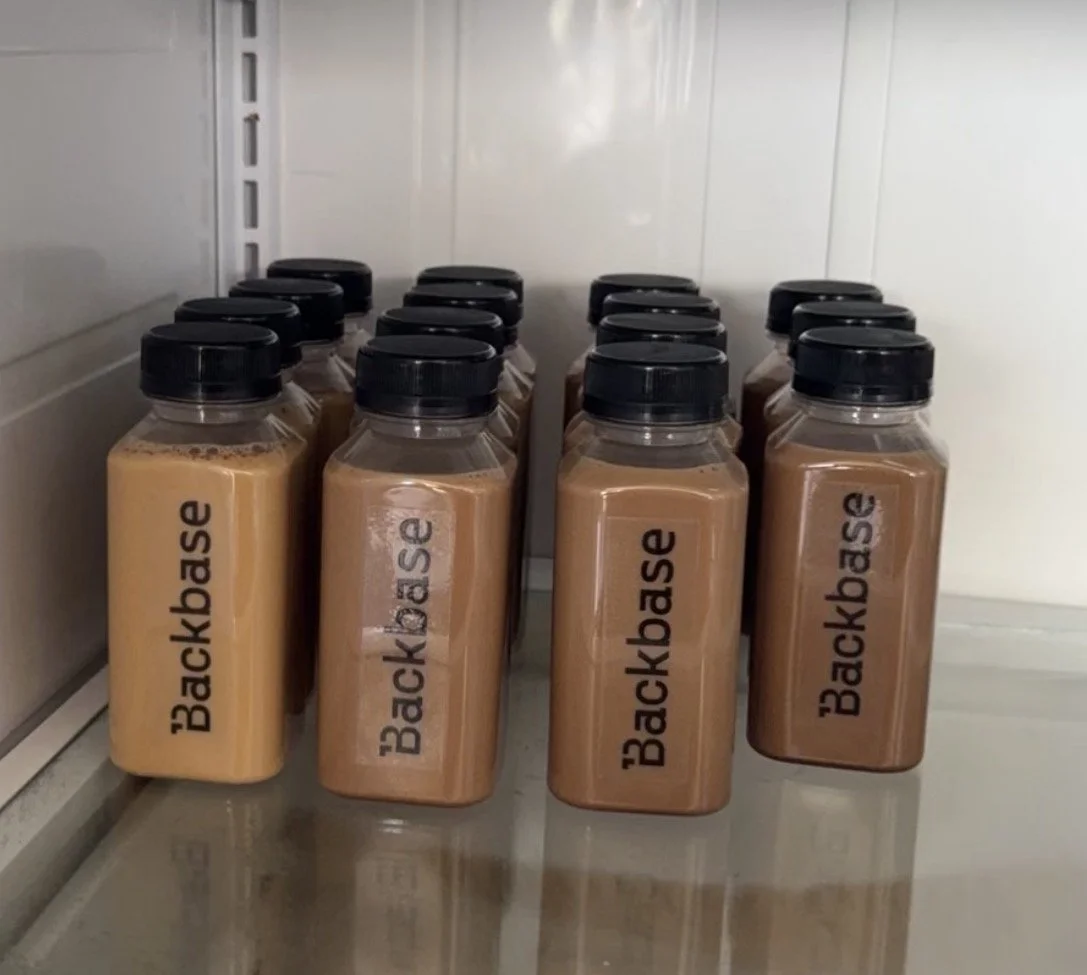Custom branded bottled lattes for corporate coffee catering in Los Angeles and Orange County