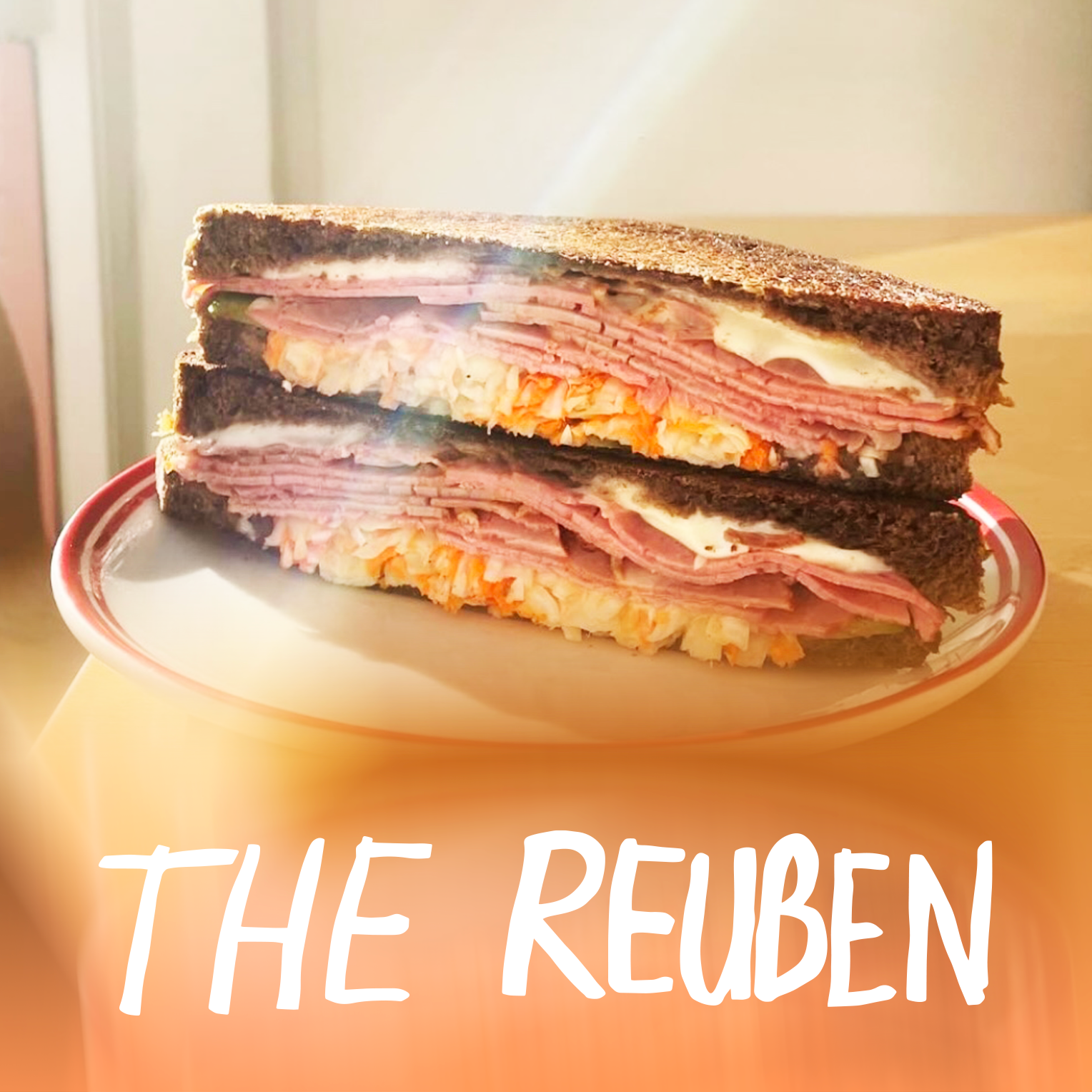 House Pastrami, Swiss cheese, Pickled Cabbage, Pickles & Russian Dressing on Dark Rye