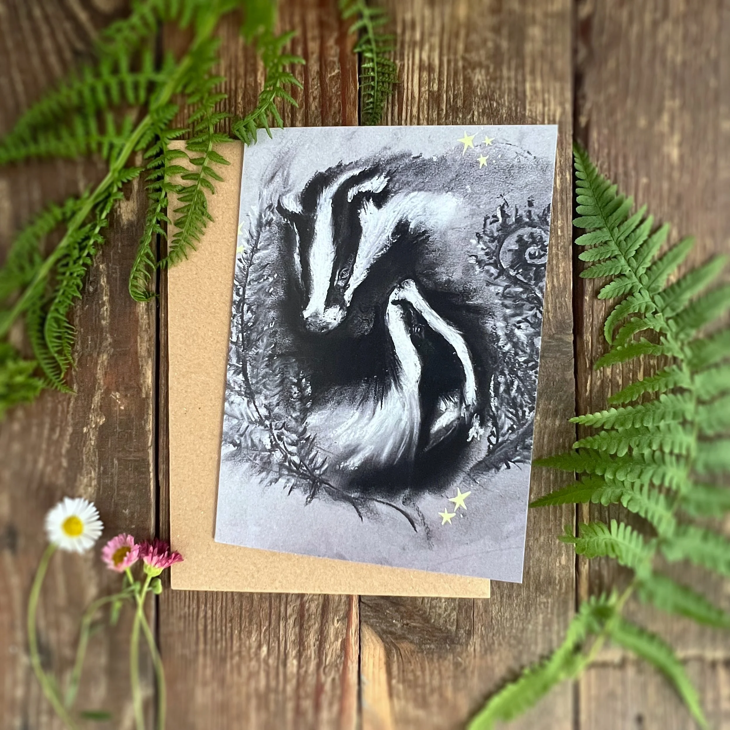 Toghther Badger A6 greetings card.jpg