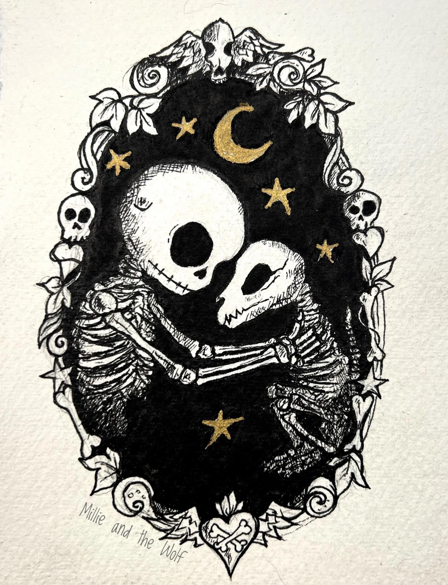 🖤☠️🦴
You are my sunshine &hellip;.

#skellydog #rogertheskeleton #myonlylove #dog #dogart #altart #millie_and_the_wolf