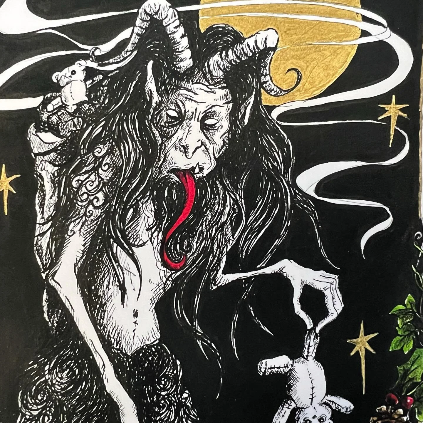 Have you been good????? 

#krampus #kramousnacht #naughtyornice #krampusiscoming #millie_and_the_wolf