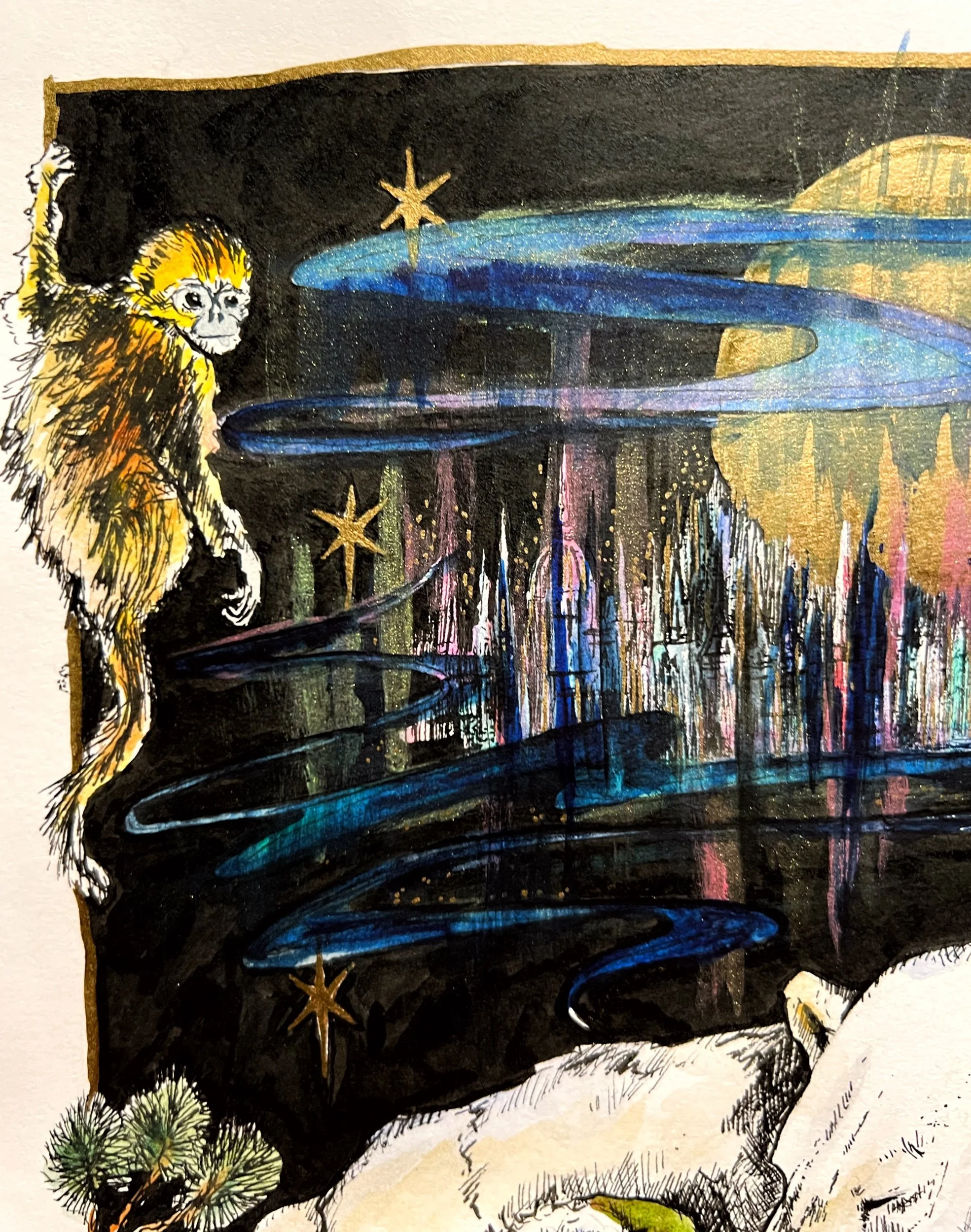 Ozymandias. His dark Materials. Fine art Giclee print