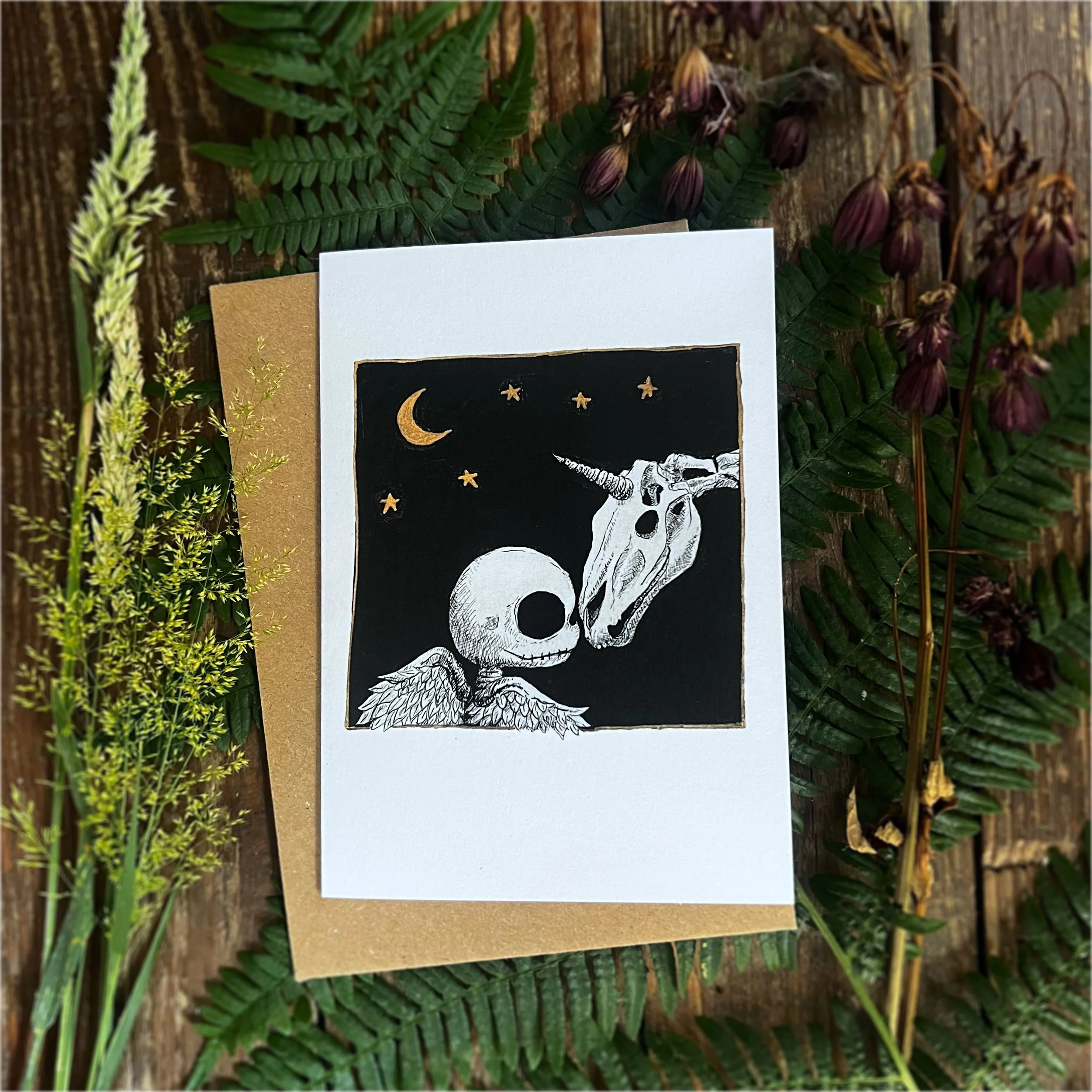 Roger and the Unicorn greetings card