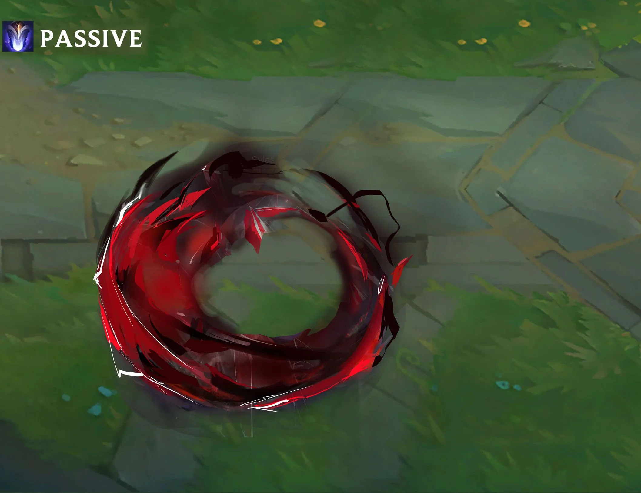 Passive (Petricite Burst) VFX Concept - After casting a spell, Sylas stores a charge. Sylas's basic attacks will expend this charge and whirl his energized chains around him dealing bonus magic damage to enemies hit. While Sylas has this charge, he g