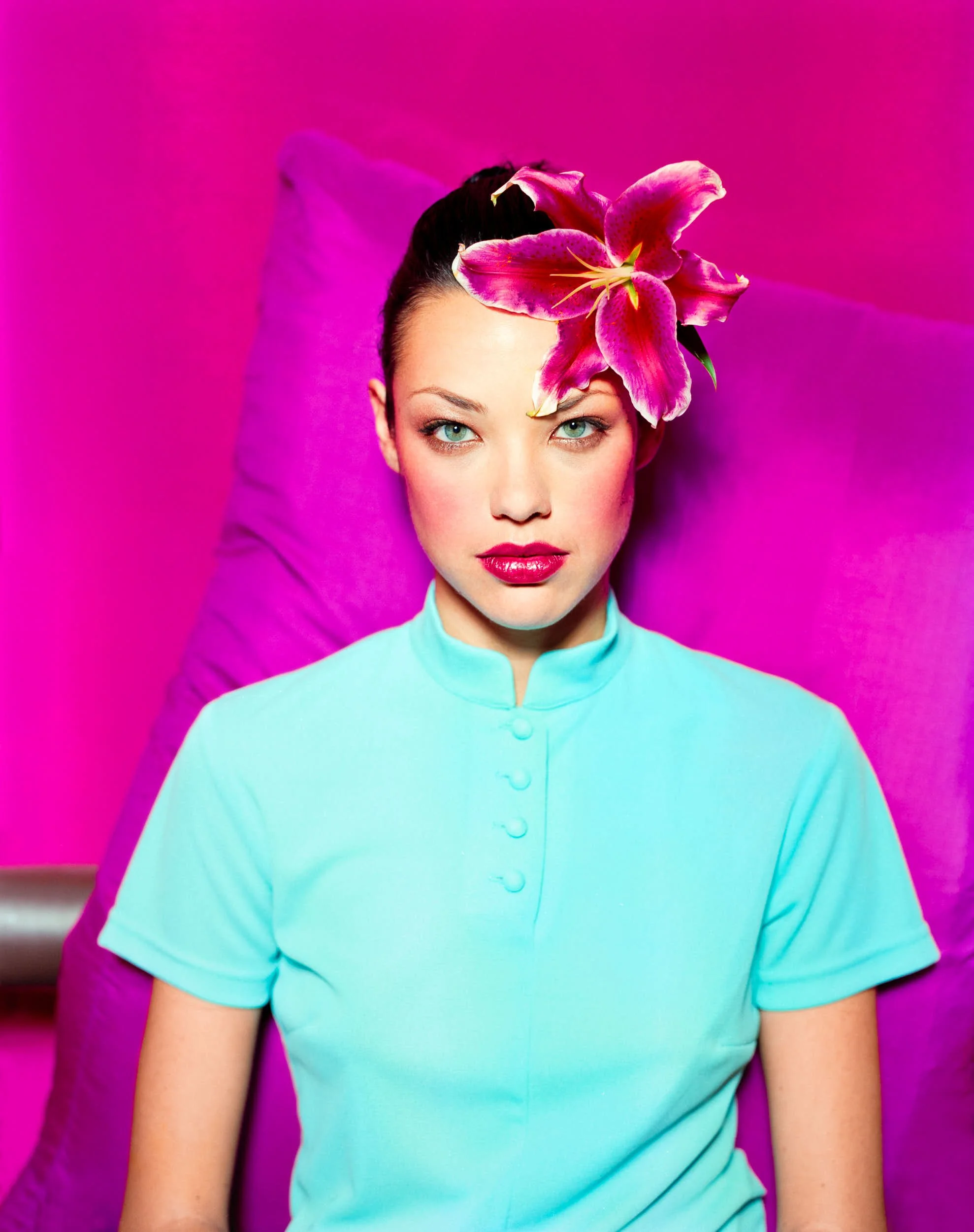 'Wild Orchid', fashion editorial commissioned by  Girlfriend .