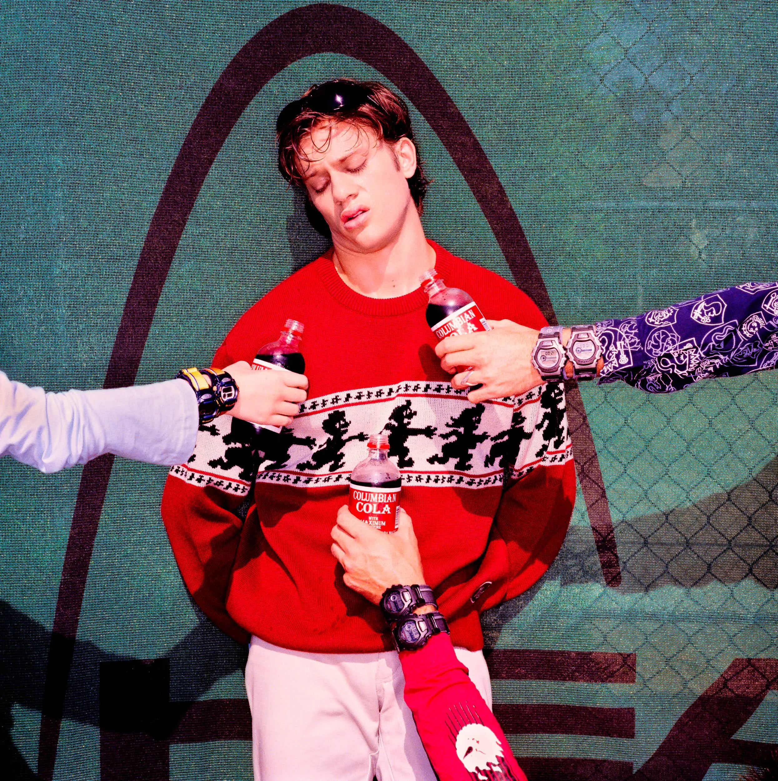 Rel Hunt, actor. 'Heartbreakers', fashion editorial commissioned by  Rolling Stone .