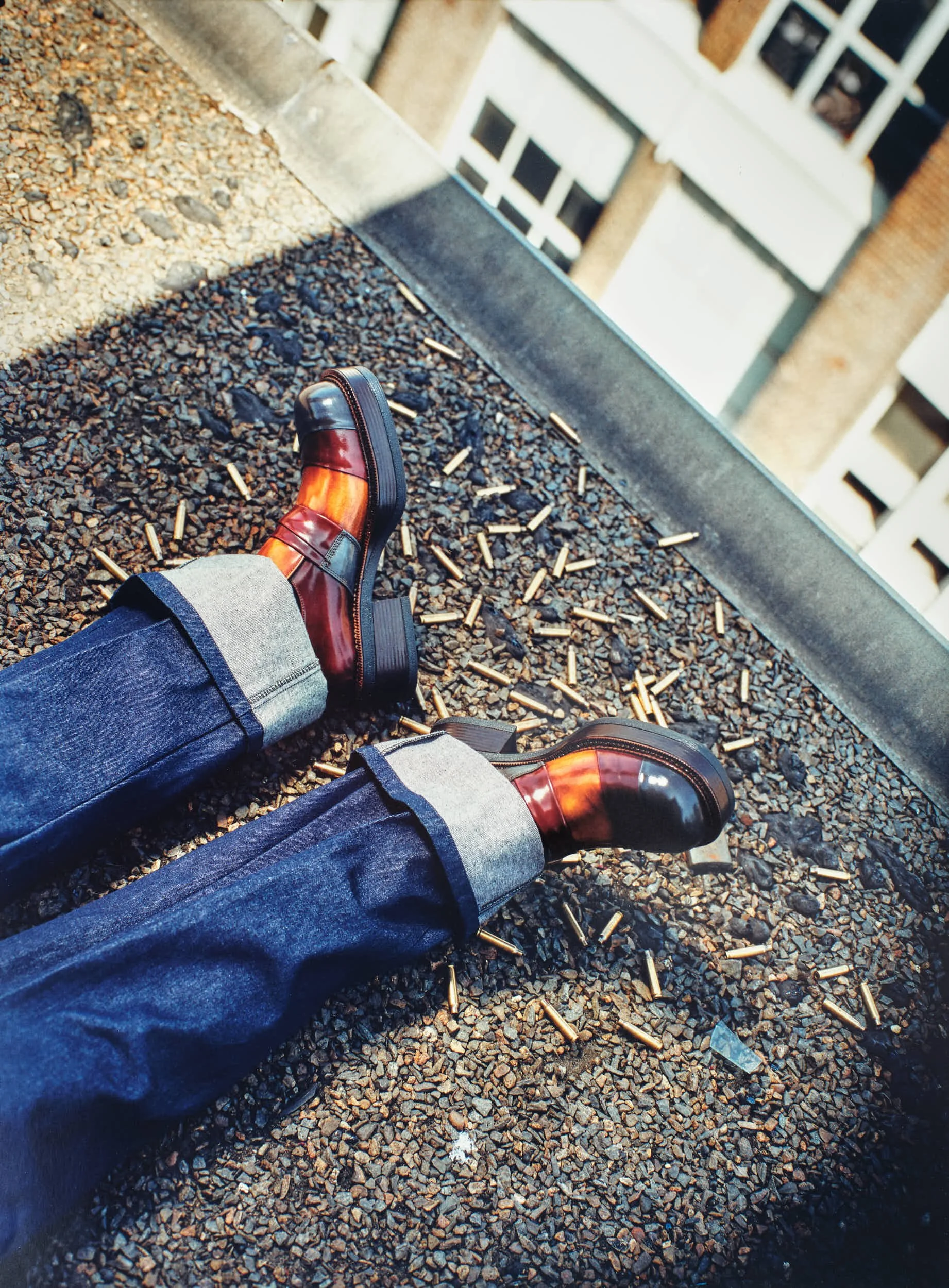 'Rooftop Sniper' from 'The Professionals', fashion editorial commissioned by  MAX .