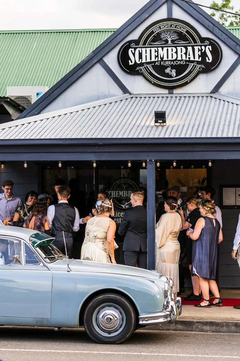 1920s gatsby dress up themed 30th birthday party held at Schembraes at Kurrajong near Richmond NSW