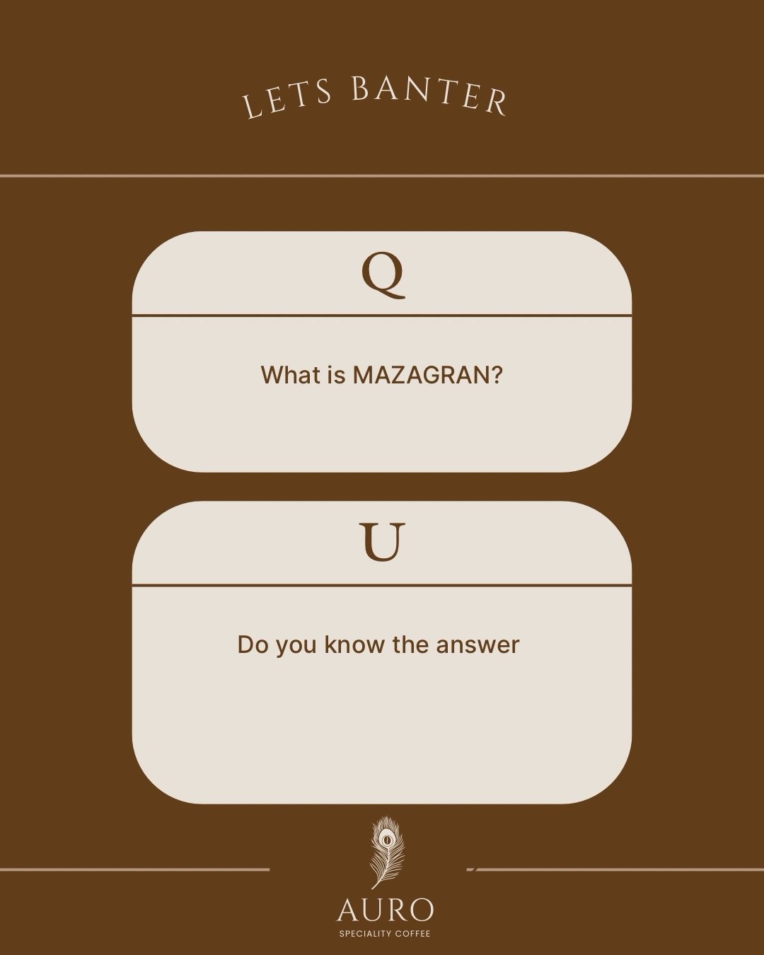 Hello Auro Family!!! I seem to enjoy finding out the different coffees from around the world. Here is something new. It sounded like an early version of a coffee cocktail to me.Let me know if you have heard of this or tried this one 🫶🫶🫶