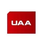 Red square logo with white capital letters 'UAA'