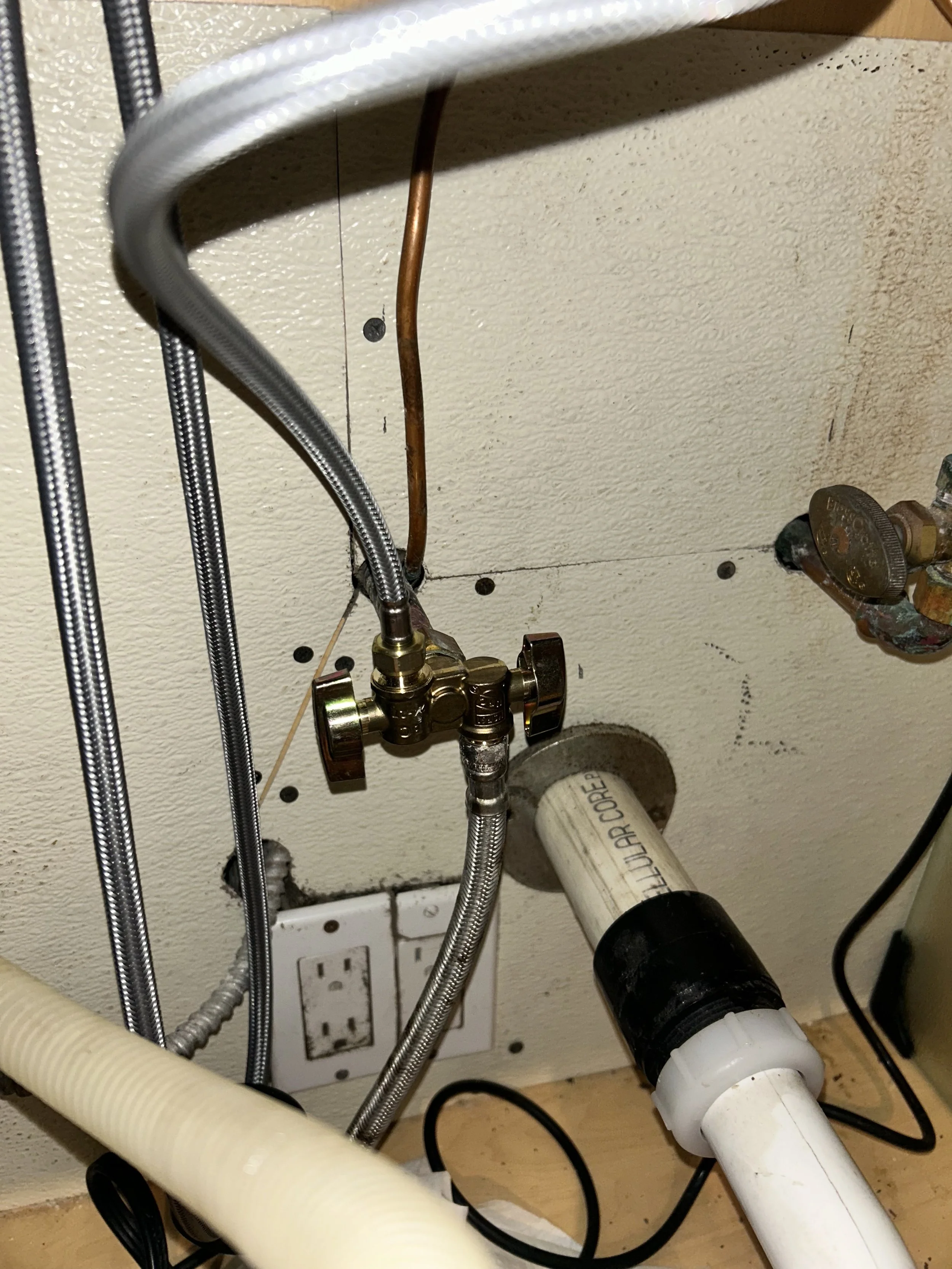 Replaced Water Shut Off Valve