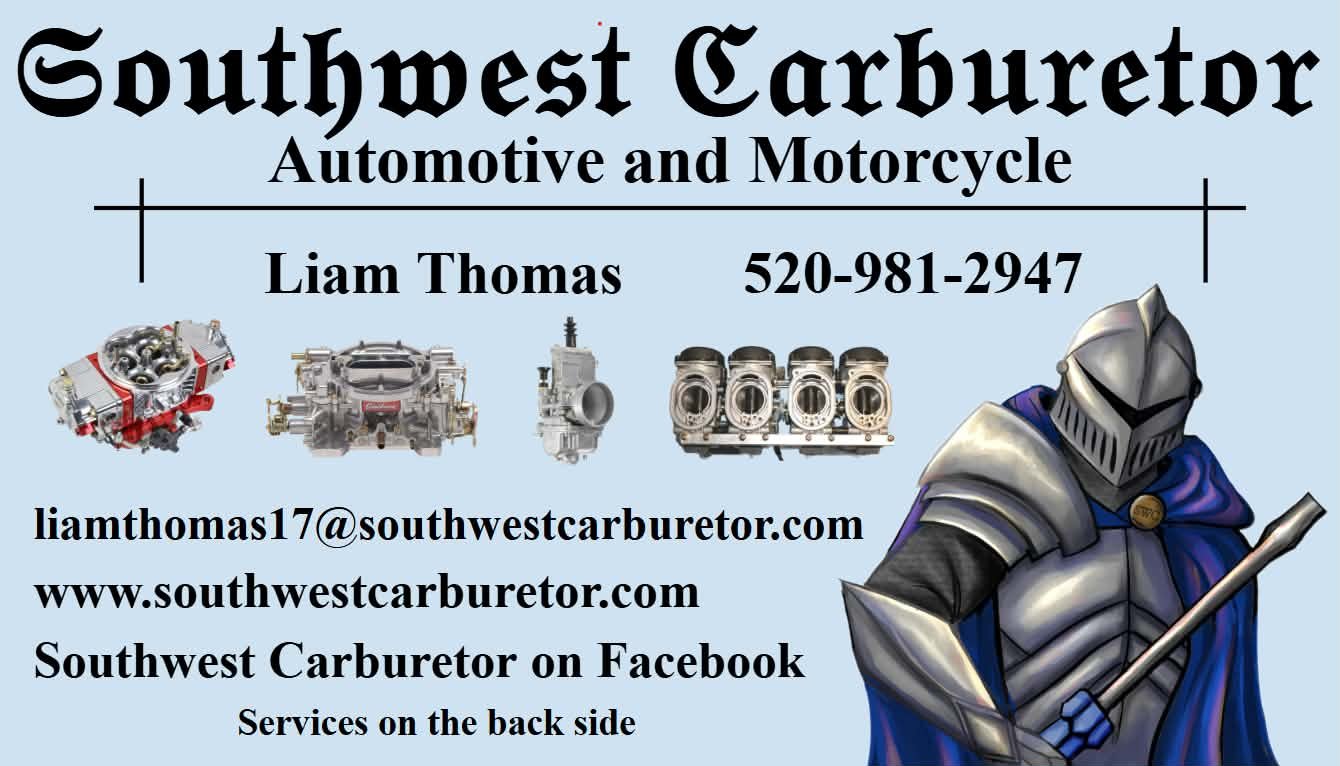 southwest carburetor business card