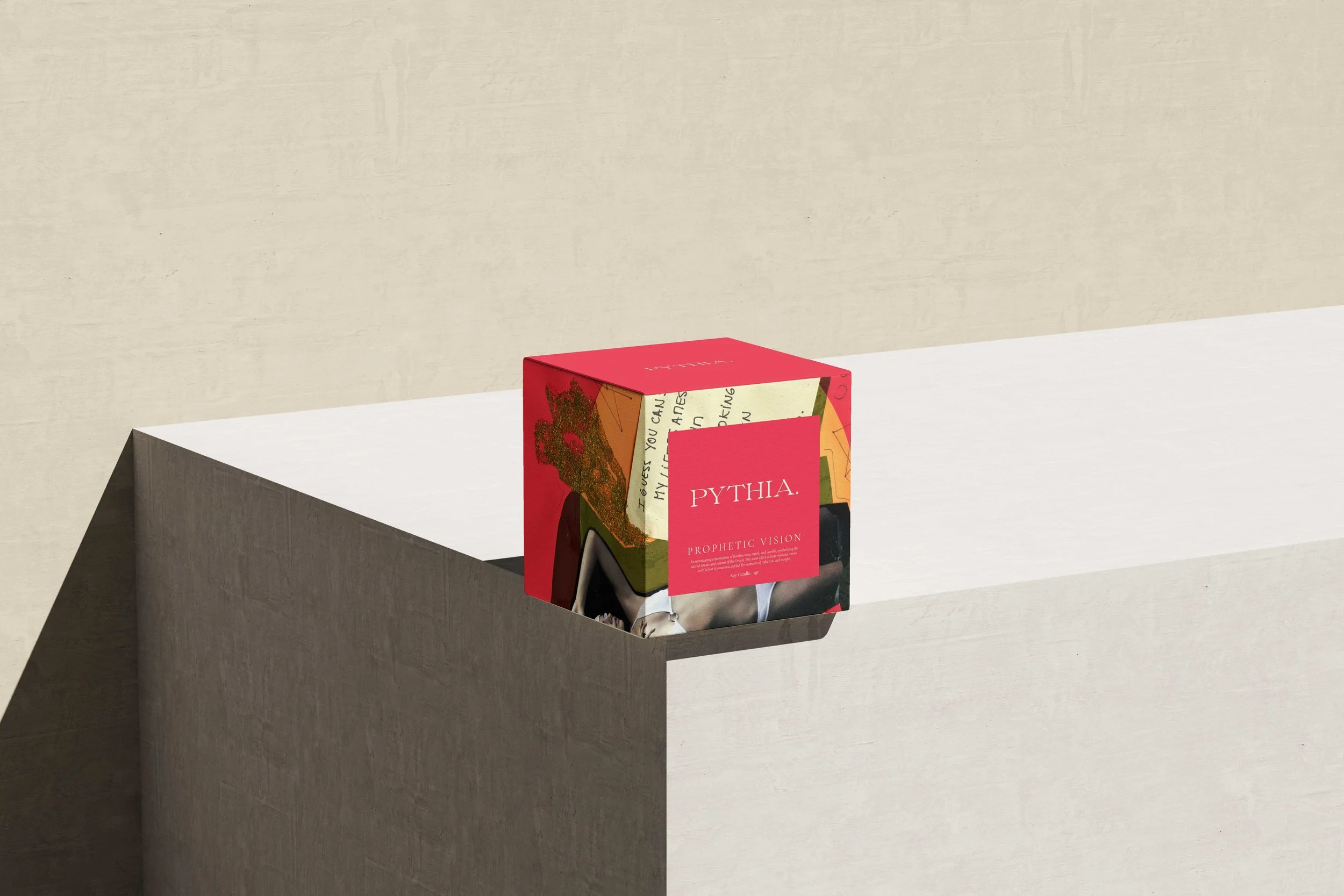 luxury packaging design for candle brand