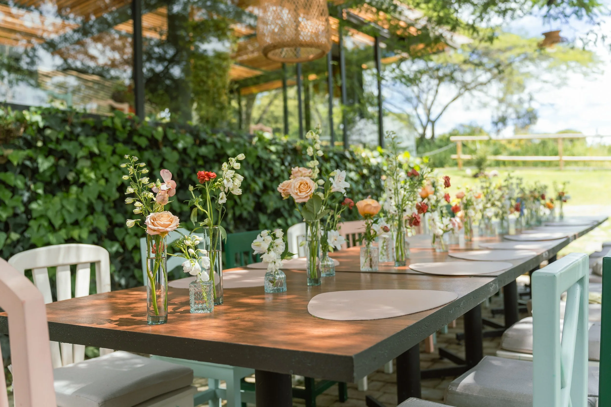 Bautizo Carlota, arreglos florales por DAGA Studio