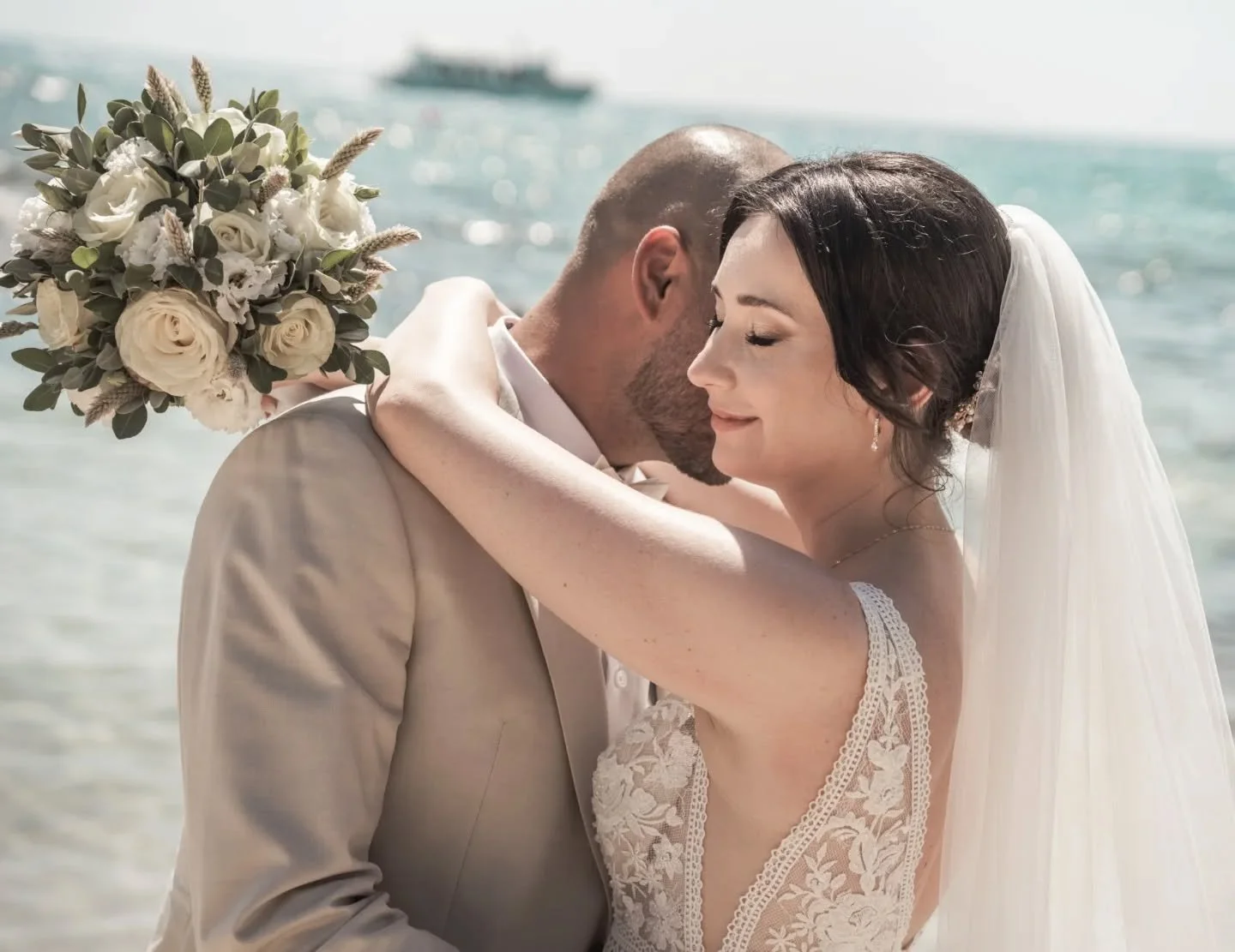 Two hearts, one horizon &mdash; where love meets the sea and forever begins under the Cyprus sun.📸💍💖
.
.
.
#CyprusWeddingPhotographer #BeachWeddingCyprus #CyprusWedding
#BeachBride #CyprusLoveStory
#WeddingInCyprus #AyiaNapaWedding #MediterraneanW