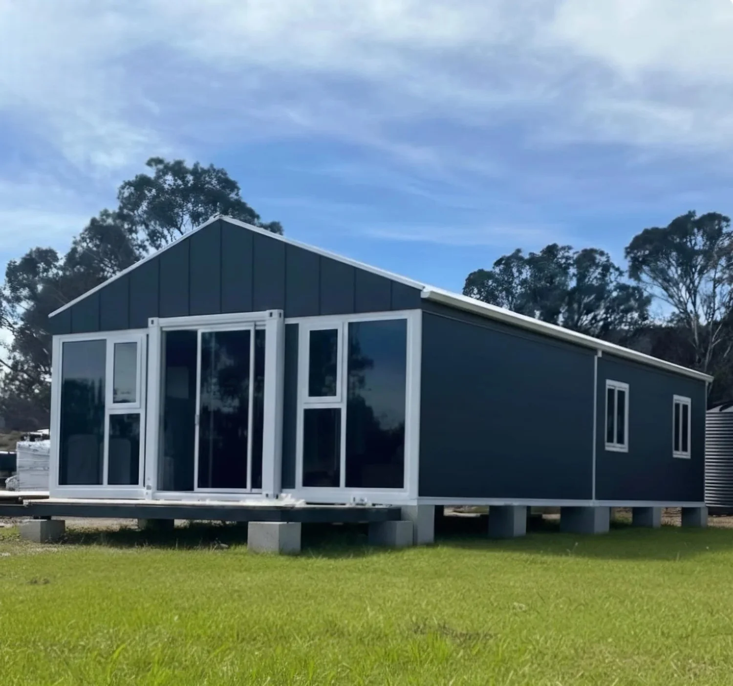 Image showcasing Prefab Passive Solar Green Homes: Green Modern Kits! Modern SIP House Kits!