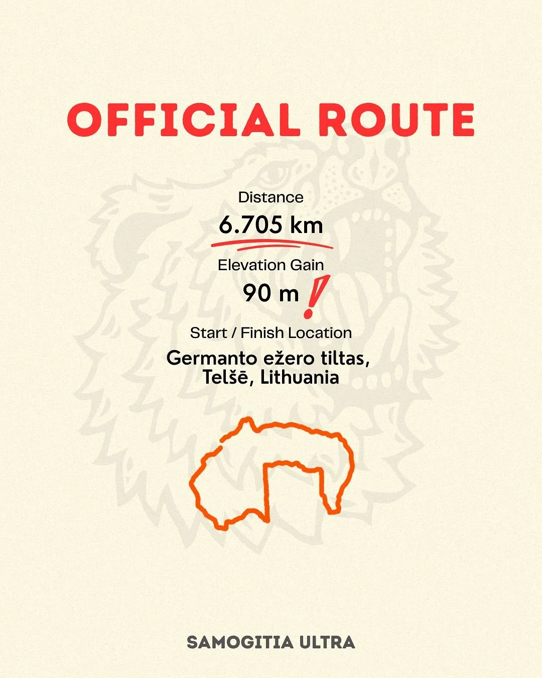 🤩 6,7 km nuostabaus gamtos grožio su 90 m sukilimo per banguotus Žemaitijos kalnelius. 🌳
🇬🇧 6.7 km of pure beauty with 90 m of elevation gain through Samogitia’s rolling hills. 🌳
🐻 Registration is OPEN!
🏁 Race date: 2026-06-06
📍 Germa