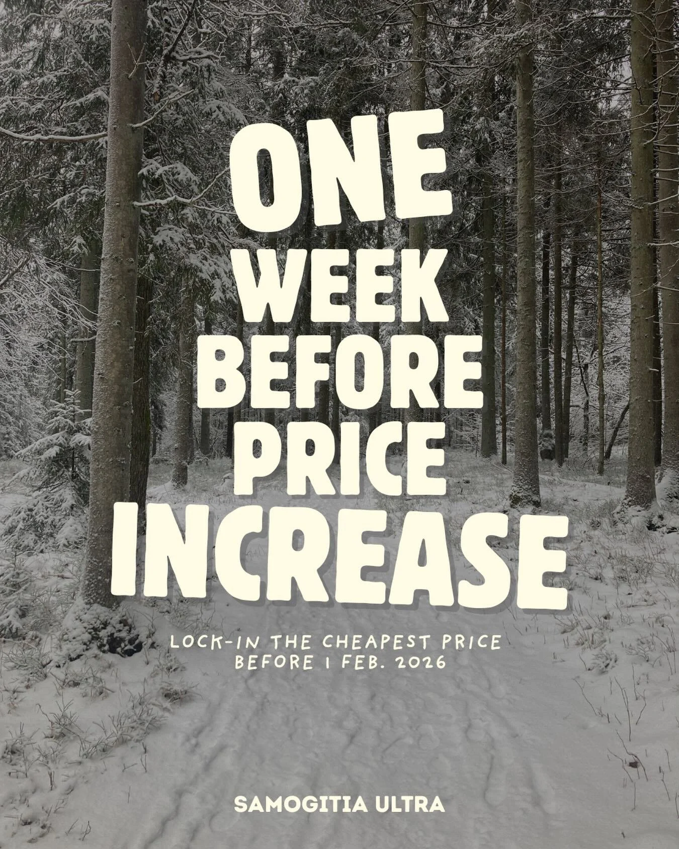 LOCK-IT-IN‼️👊

🇱🇹➡️ Registracijos kaina kyla nuo vasario 1.

🏁 Race date: 2026-06-06
📍 Germanto ežero tiltas, Tel&scaron;ē, Lithuania.

#SamogitiaUltra #LastManStanding #BackyardUltra