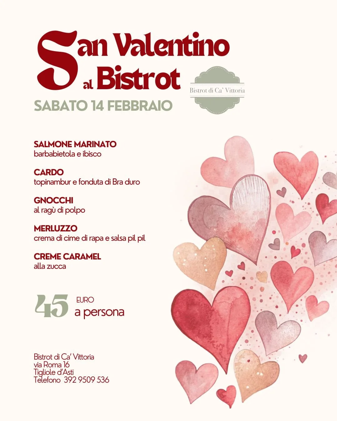 San Valentino al Bistrot: il piacere delle cose semplici fatte bene