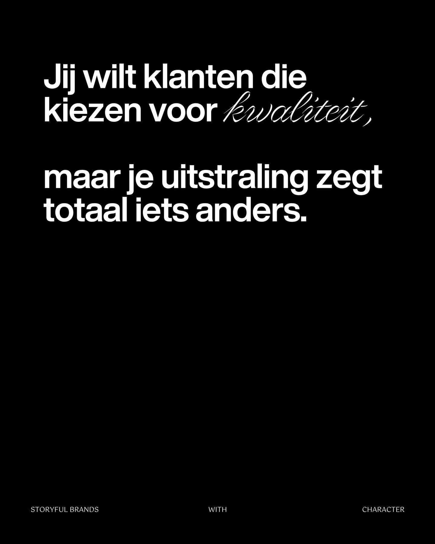 Jij wilt klanten die kiezen voor kwaliteit,
maar je uitstraling zegt totaal iets anders.

Je verspilt iedere week kostbare tijd in Canva en Insta zonder te weten wat nou echt je stijl is.

Ik moet altijd even lachen als iemand dit toegeeft. Niet omda