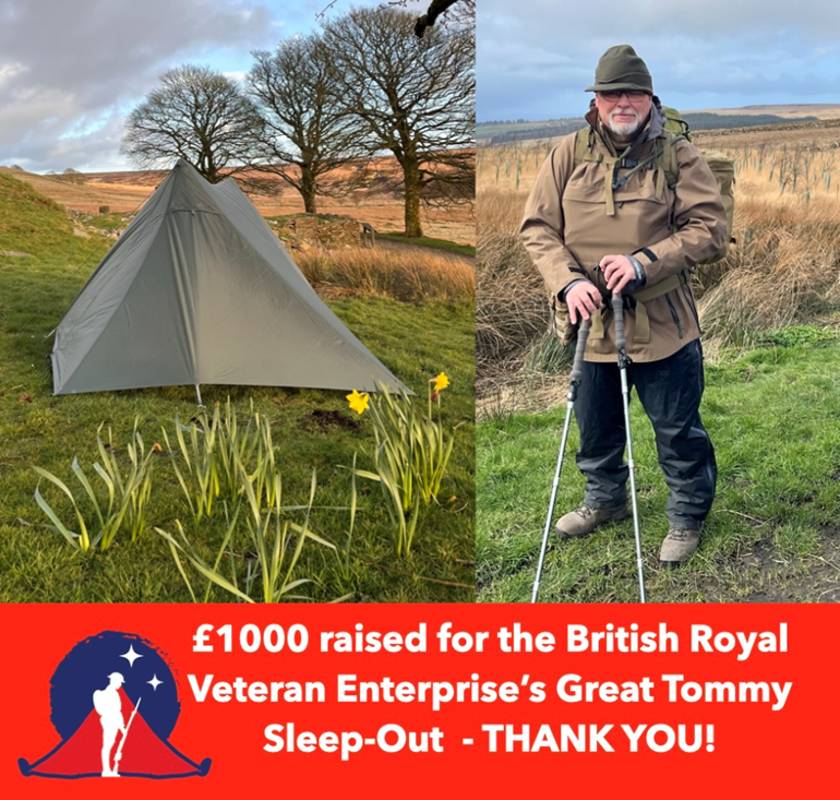 Daniel Harris Raises £1,000 for Homeless Veterans Through Great Tommy Sleepout Challenge&nbsp;