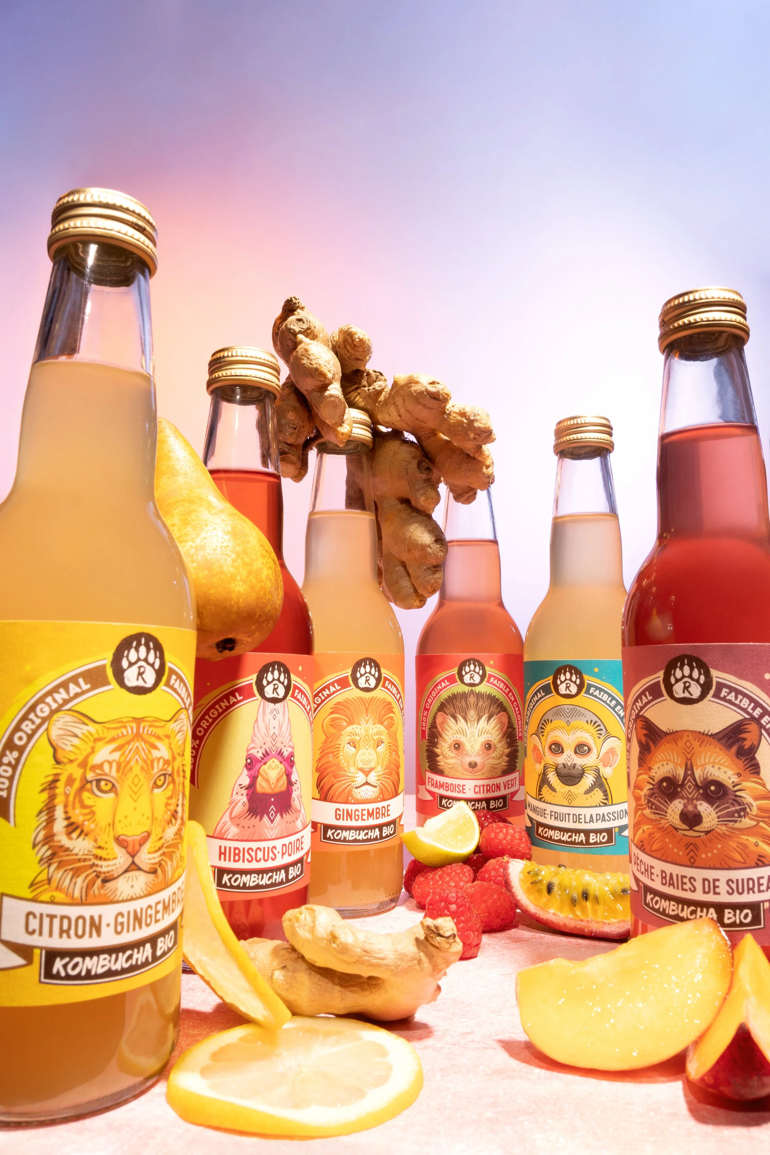 Photographie gamme R-kombucha pasteurisée