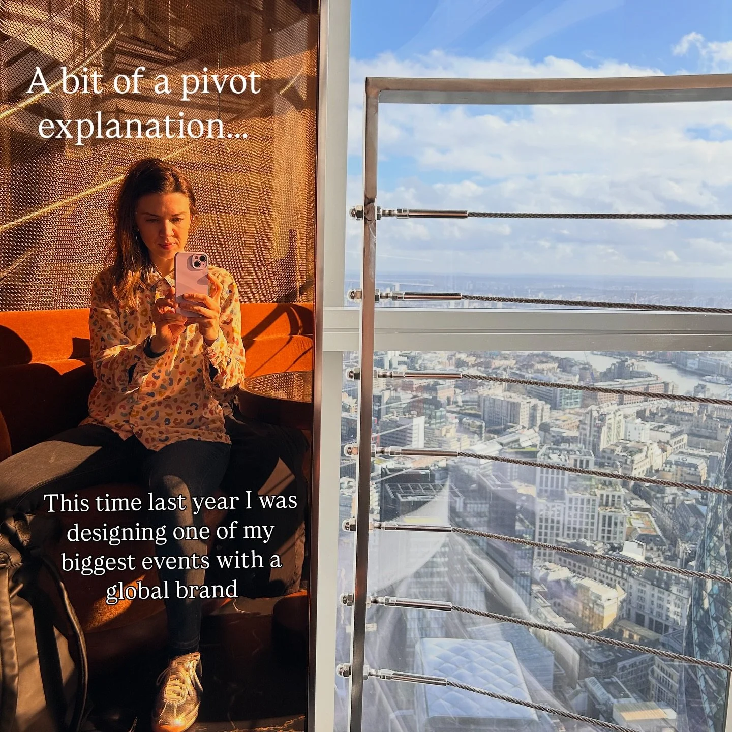 If anyone on here is like - who the HECK is she and why am I following her? Thought maybe it was time for an explanation into my pivot&hellip;

This time last year I was planning a big high-budget event at SushiSamba for a big global brand. As of tod