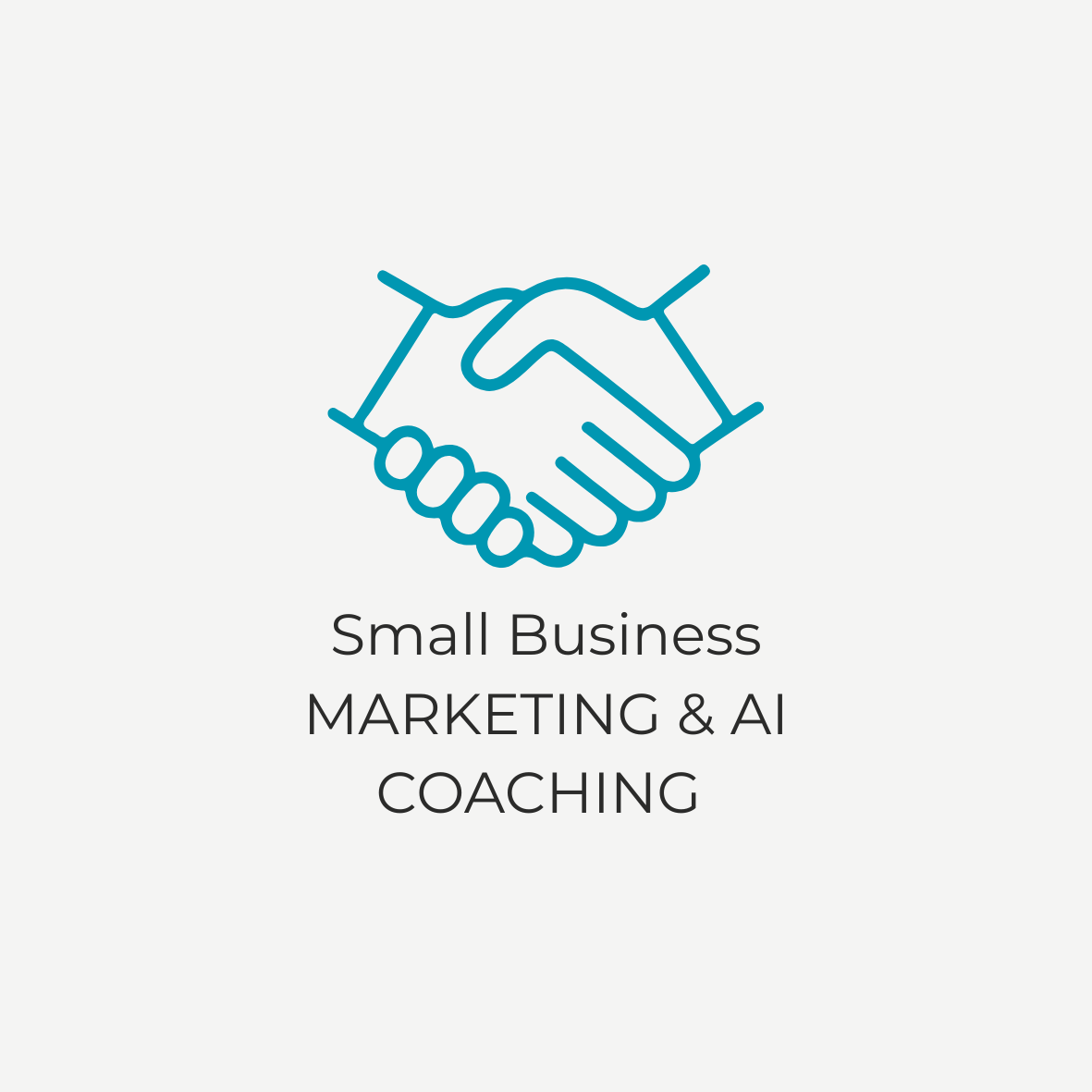 Karen Whalen providing one-to-one marketing and AI coaching for a small business owner on a laptop.
