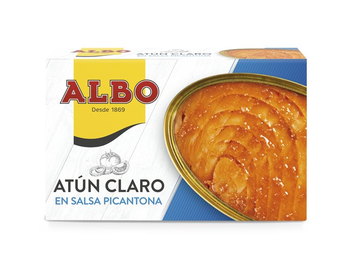 Atún claro en salsa de tomate; 112 g