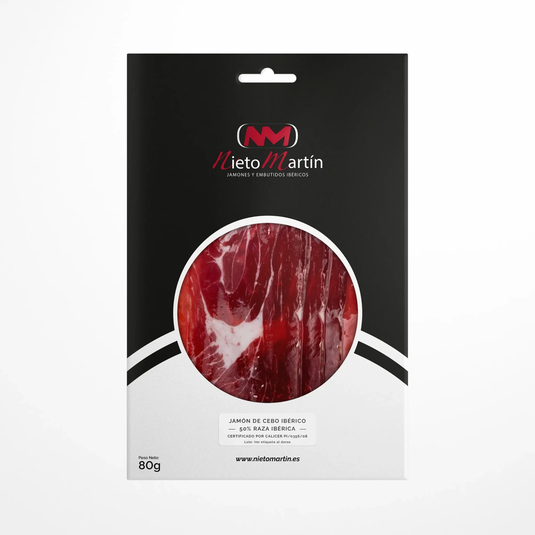 JAMÓN CEBO IBÉRICO 50% RAZA IB. PLATO 80GR ( 9.90 € / 19.36 лв.)