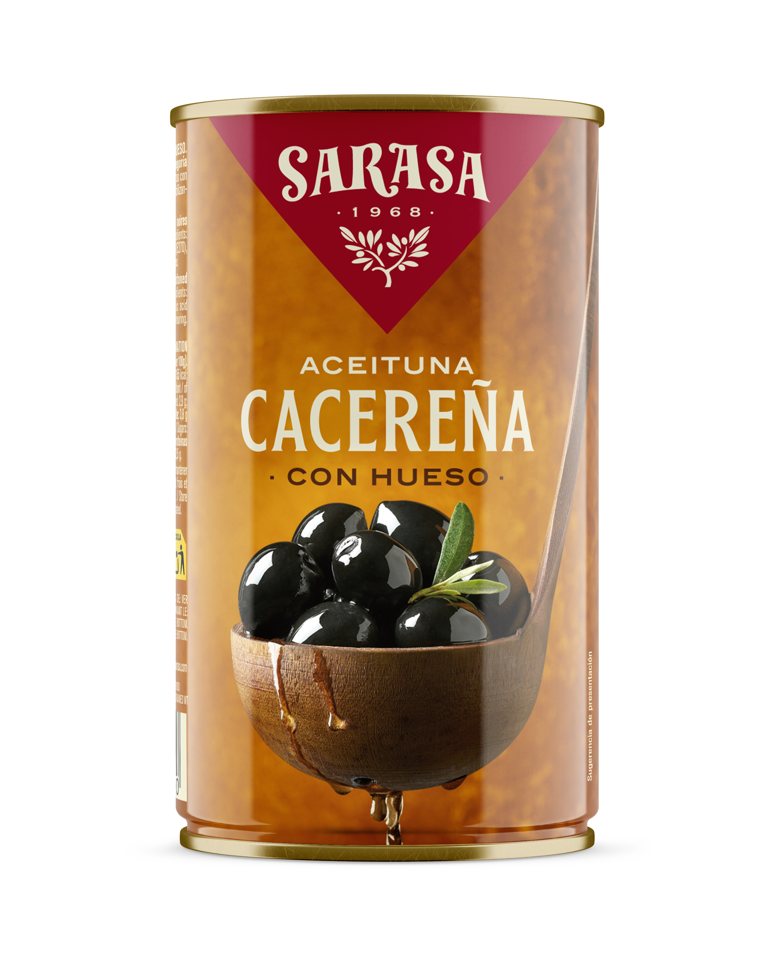 Black olives with pit from Cáceres 185/350 g