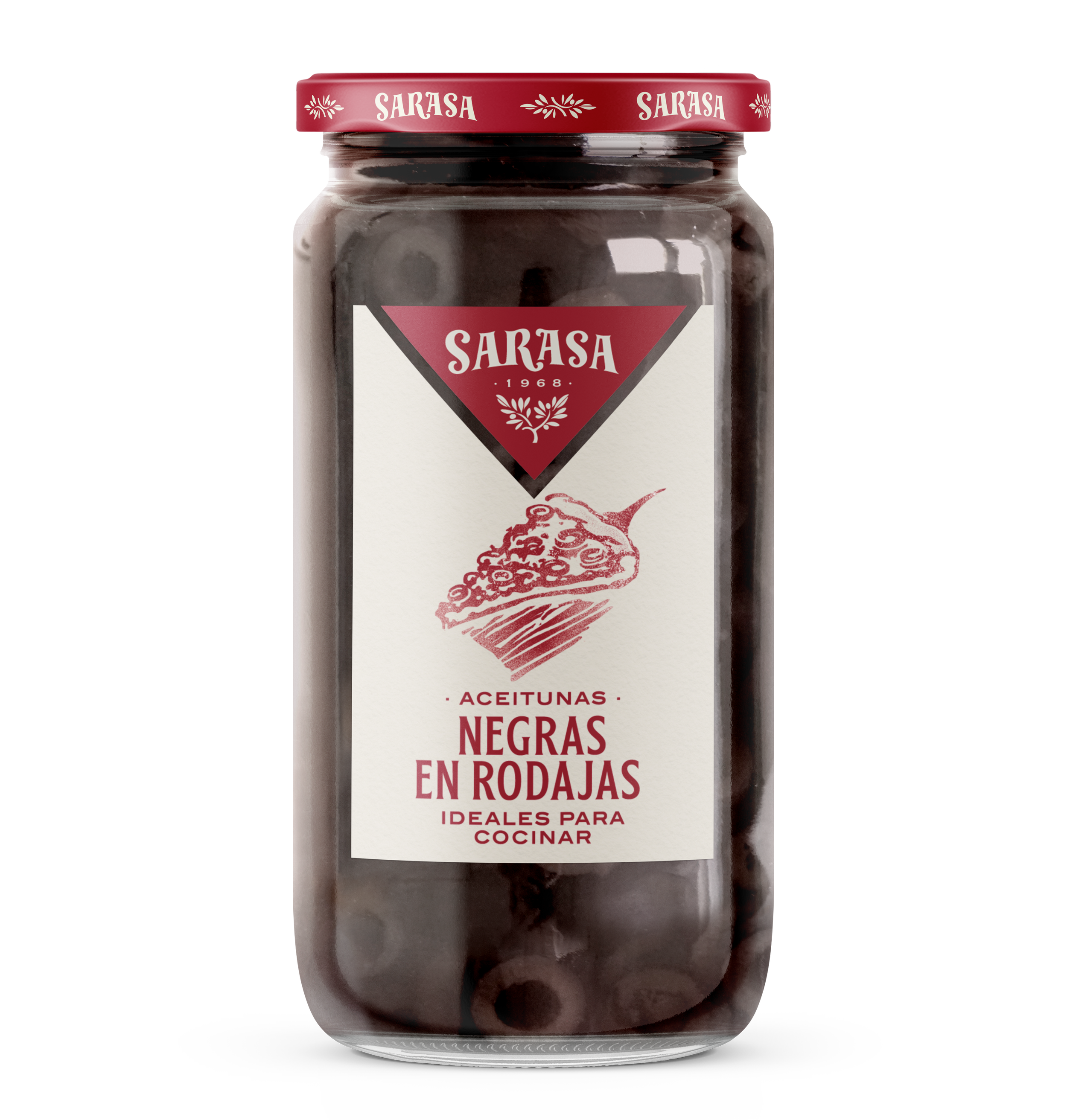 Aceitunas negras en rodajas 180/350 g