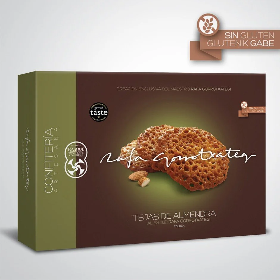 ALMOND TILES 150G.