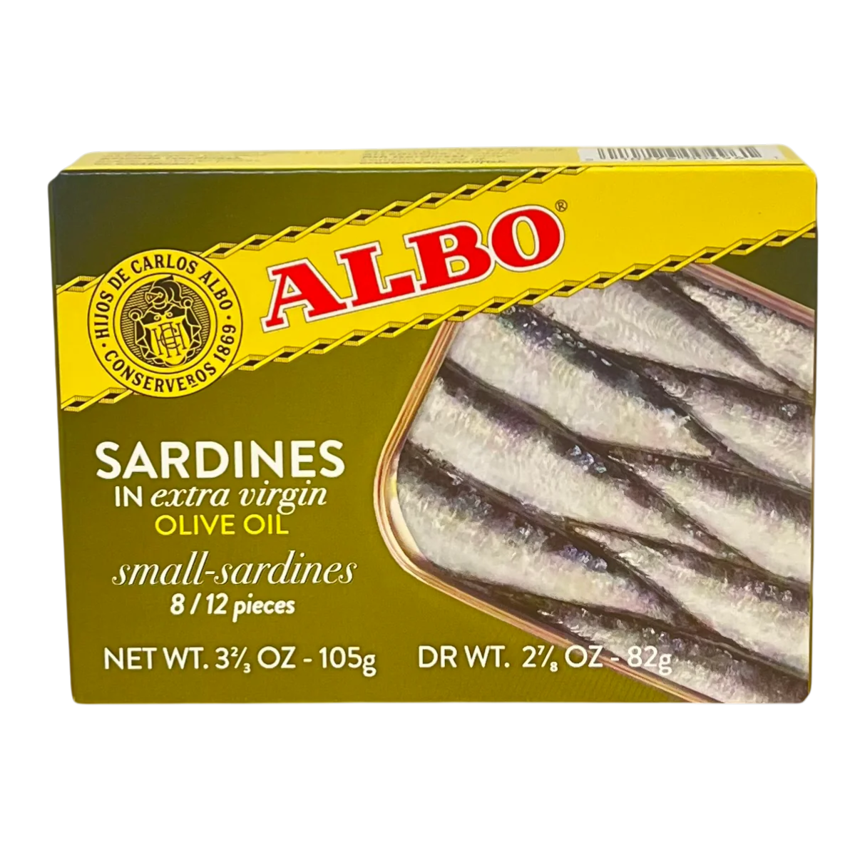 Small Sardines in extra virgin Olive Oil; 105 g (2.55 € / 4.98 лв.)